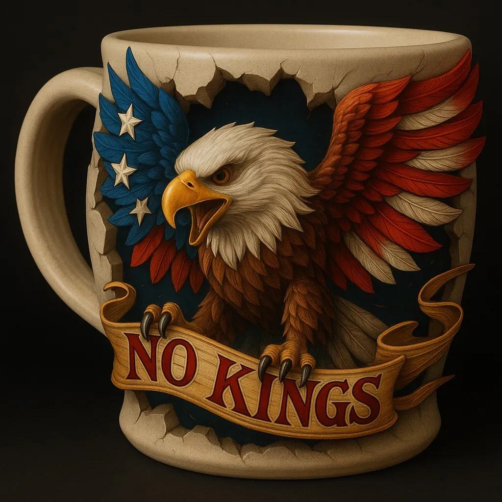 American Flag Patriotic Coffee Mug🦅