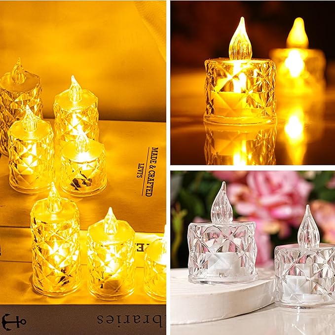 ON SALE🔥3pcs(S/M/L)/SET Crystal Flameless Candle Light