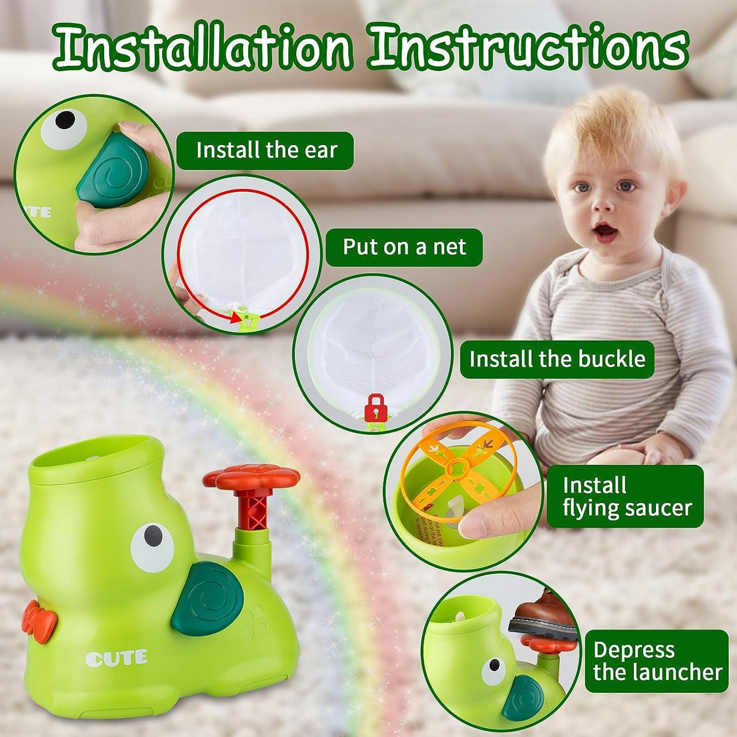 🥏Kid's Flying Discs Launcher Toys