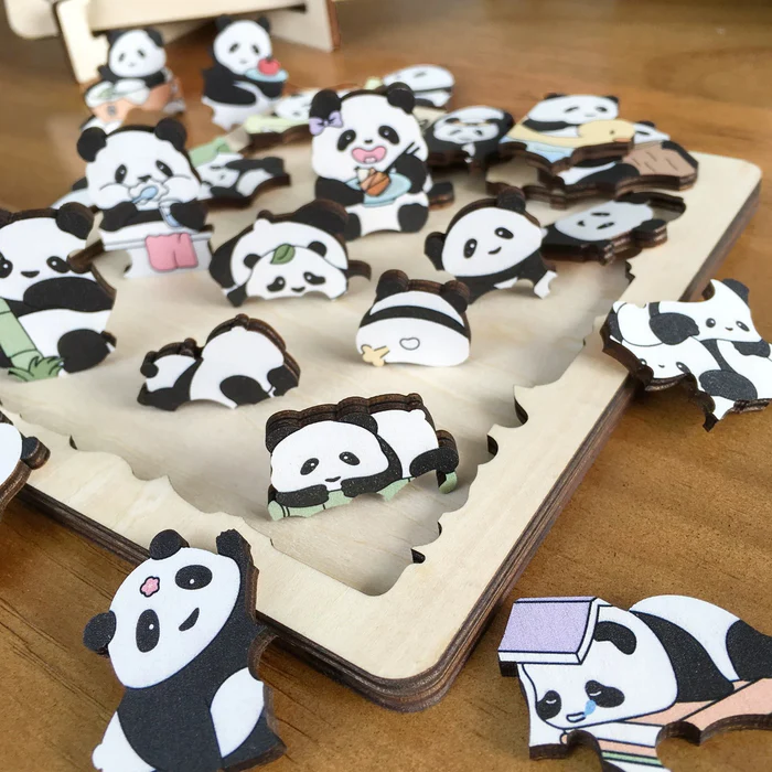 Original Magnetic Adorable animal Wooden Puzzle