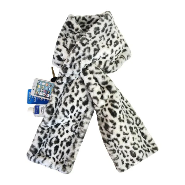 🎁Last Day Sale 49% OFF❄️ Faux-Fur Pull-Through Scarf with Hidden Pocket