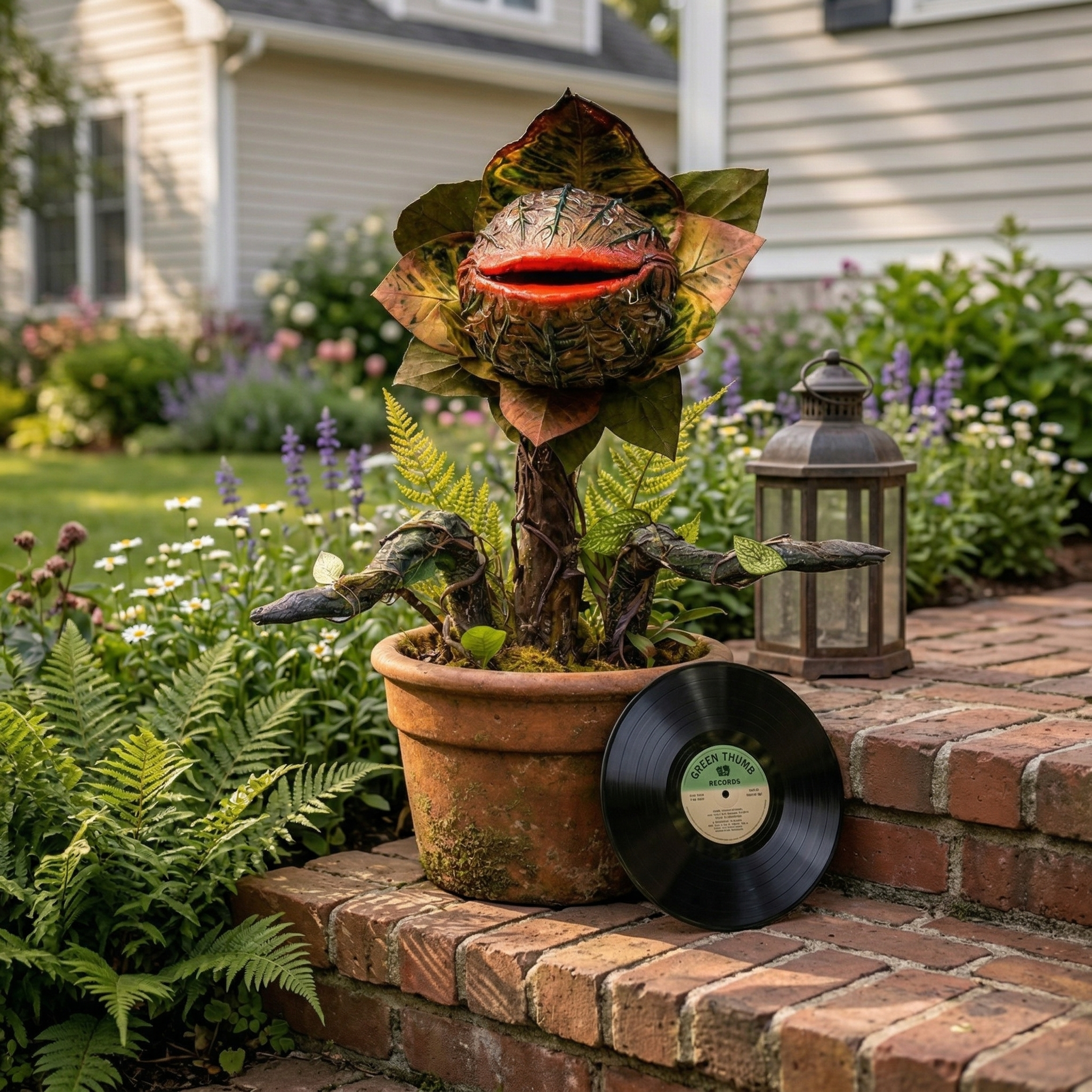 Whimsical Carnivorous Plant Planter Décor for Garden, Porch & Potting Bench