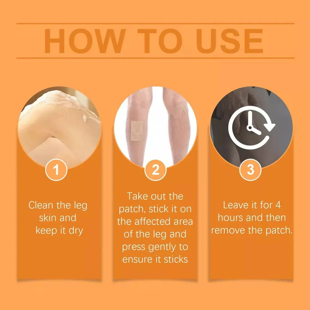 Turmeric Vein Patches for Varicose Relief (Pack of 48）