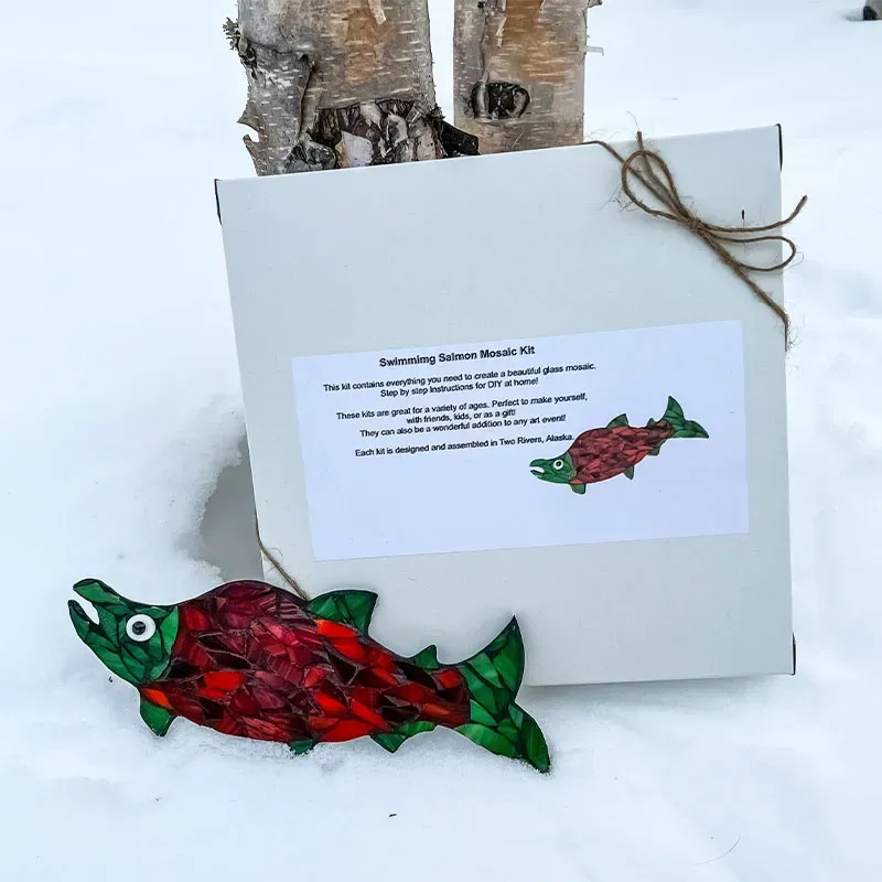 🔥Last Day 49% OFF -Mountain Range Glass Mosaic DIY Kit