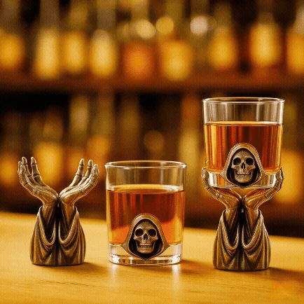 Grim Reaper Whiskey Holder Set