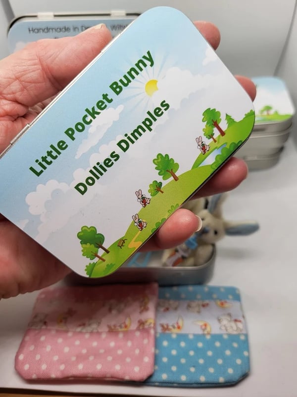 🐰Bunny Mummy Tiny Plush Pocket Tin