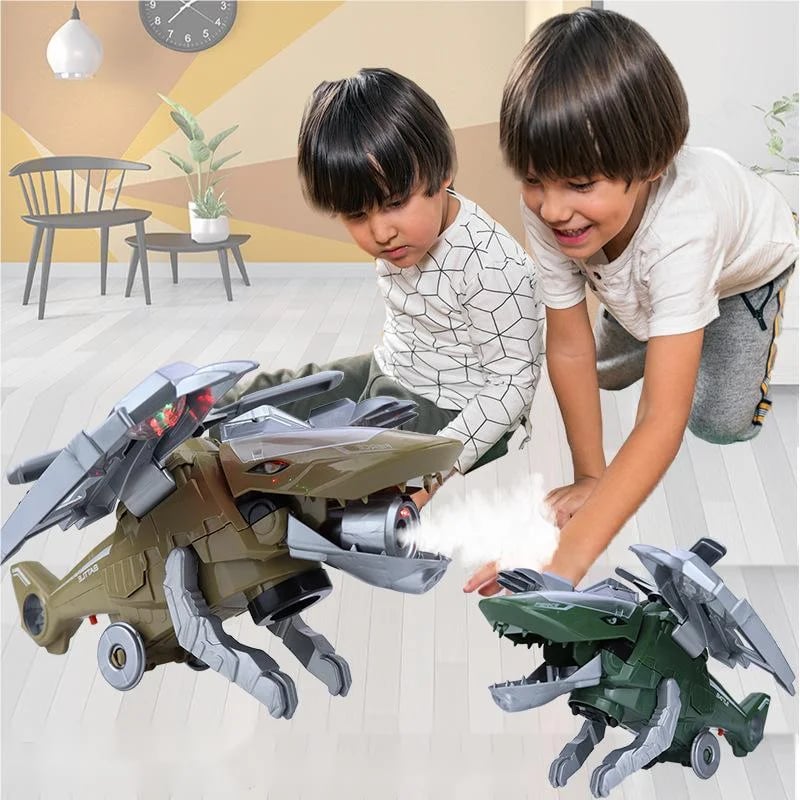 [SAVE 60% OFF TODAY ONLY] LED Transforming Dinosaur Helicopter Toy - BUY 2 FREE SHIPPING