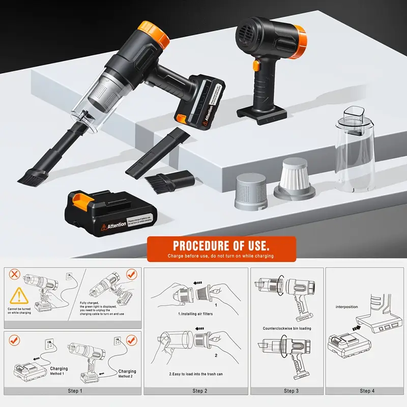 Car Vacuum Portable Cordless High Power