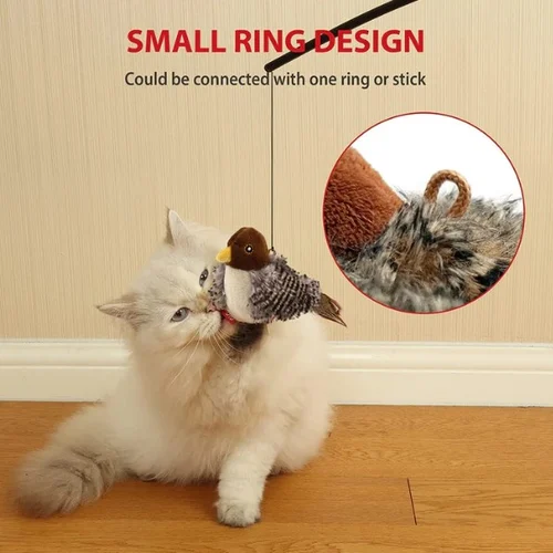 🐾Interactive Chirping Bird Cat Toy✈️