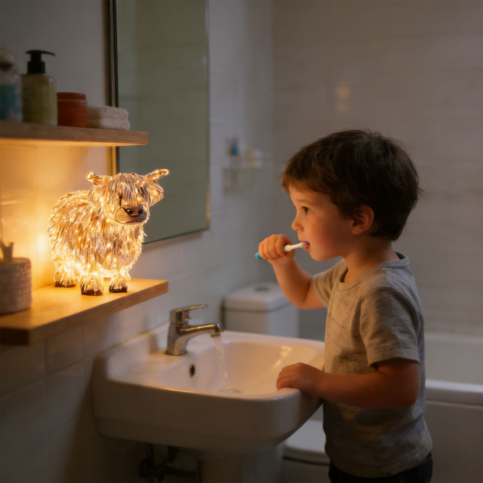 🐂 Highland Cow Sculptural Lamp | A Cozy Statement Piece