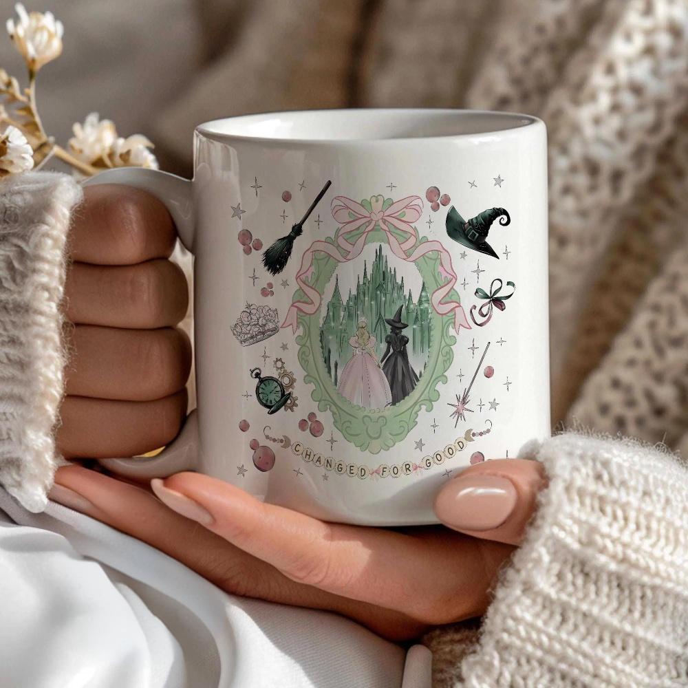 🎀Coquette Bow Wicked Change For Good Mug 🎁Wicked Musical Fan Gift✨