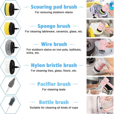 Electric Cleaning Brush for Kitchen