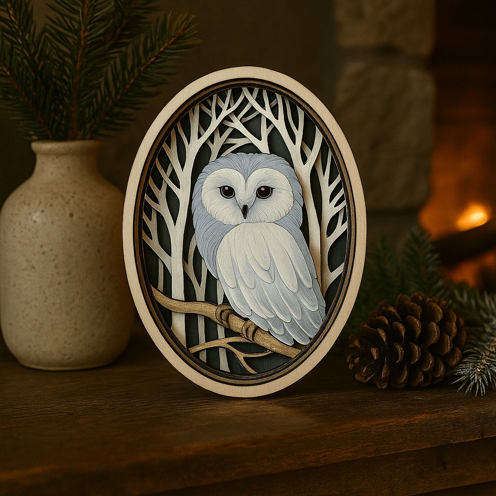 Handmade Wooden Art Bird Wall Decor