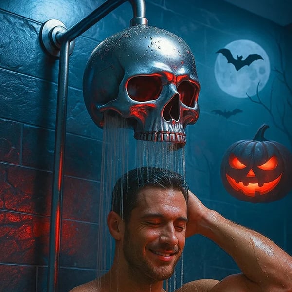 👻Skull Shower Head: Perfect for Halloween and Spooky Vibes