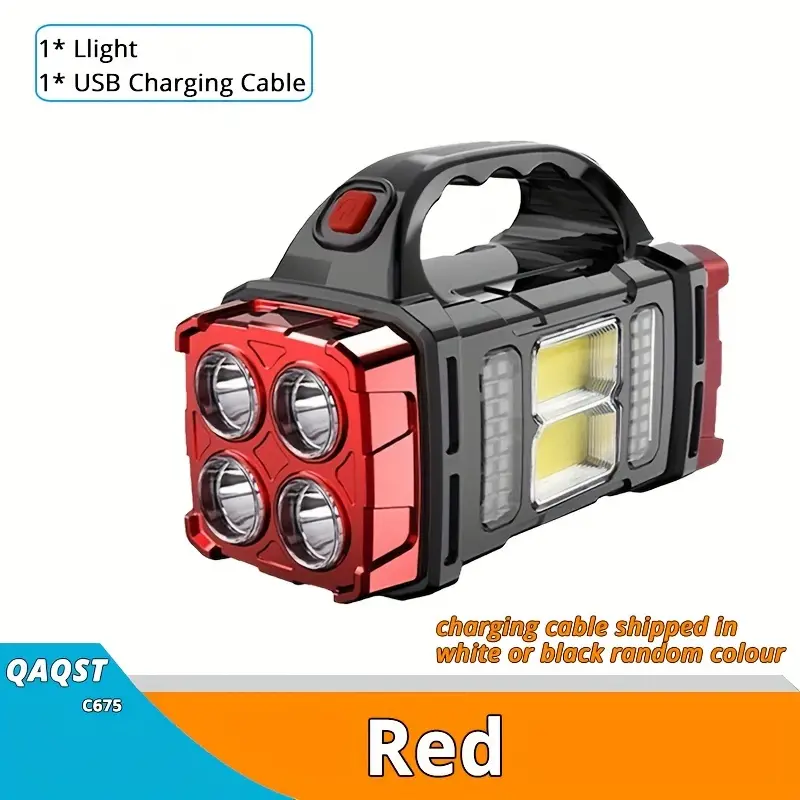 Ultra-high brightness Two Side Solar Handheld Emergencies Flashlight