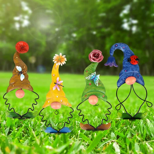 🔥49% OFF - 2023 Most Popular Gnome Set of 4 Yard Stakes