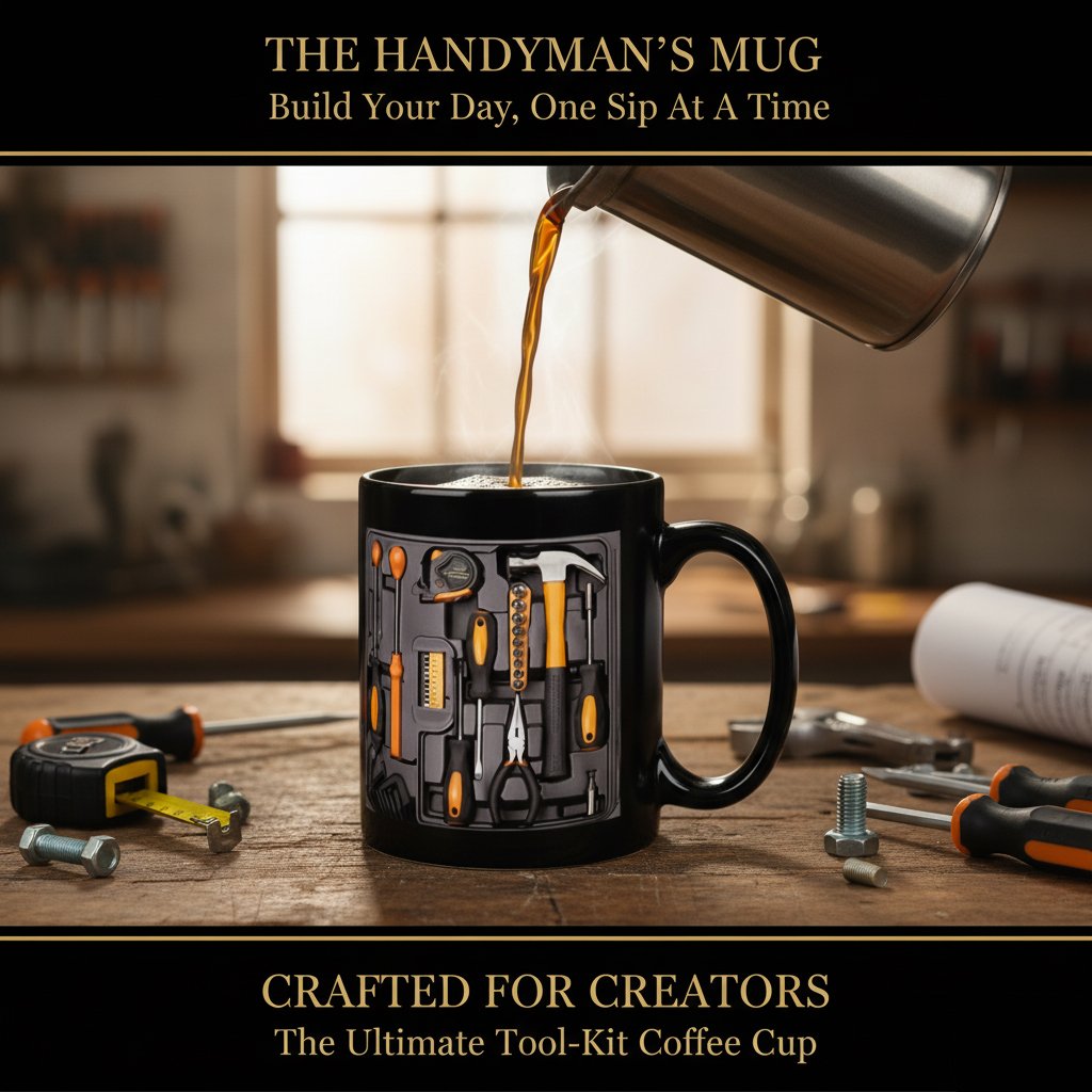 ✨🔨Funny coffee mug – toolbox set for mechanics🍵