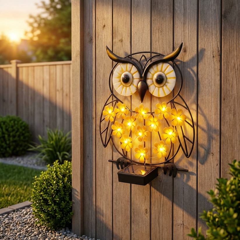 Charming Solar Animal Wall Light for Garden & Patio