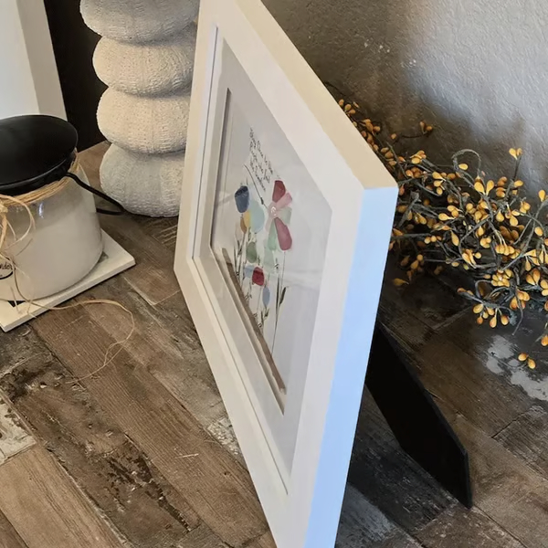 Friendship Sea Glass Bird Art