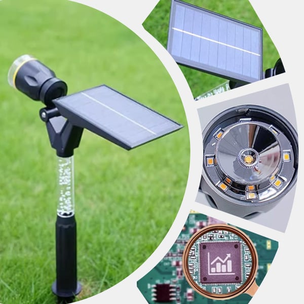 2025 Upgrade Solar Garden Spotlight-Wall Mounted & Ground Insert