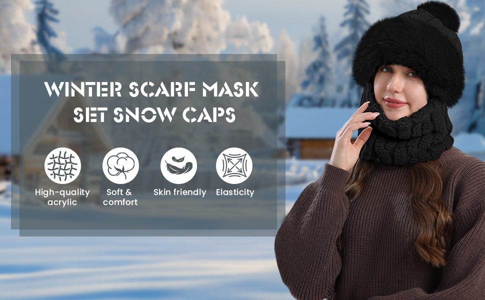 hat and scarf set for women