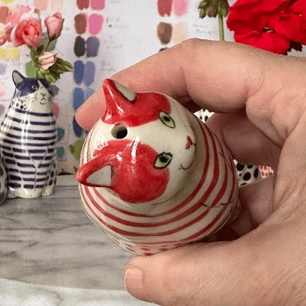 🎉 Hand-Painted Cat Vase Collection