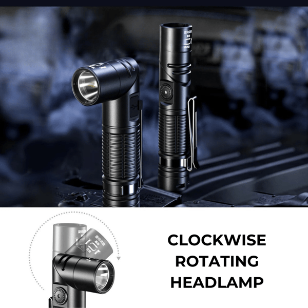 Swivel 500 Lumens Rechargeable Flashlight