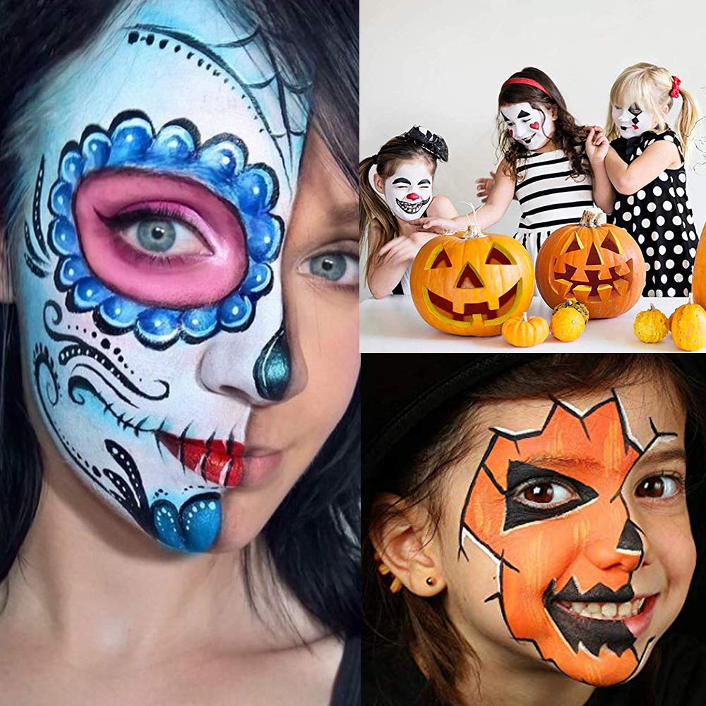👻2024 Face Body Paint Oil Palette,🎃Halloween,Performance,Cosplay