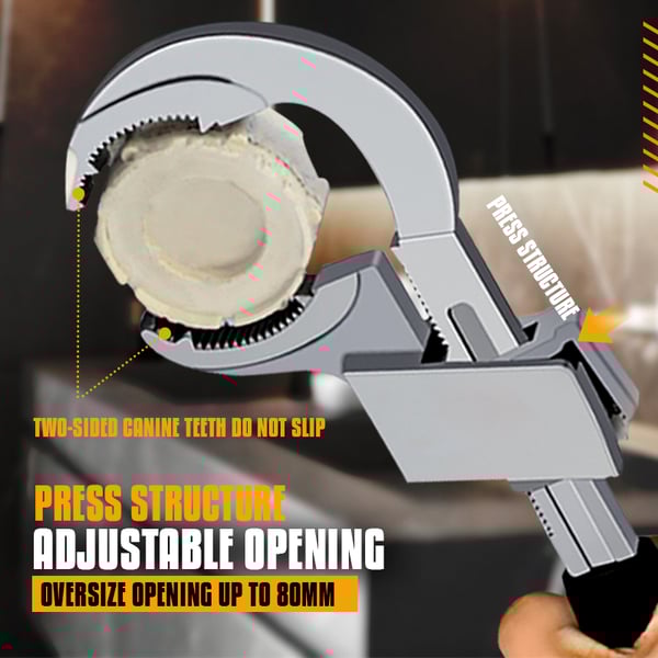 🔥New Multifunctional Adjustable Double-ended Wrench Tool