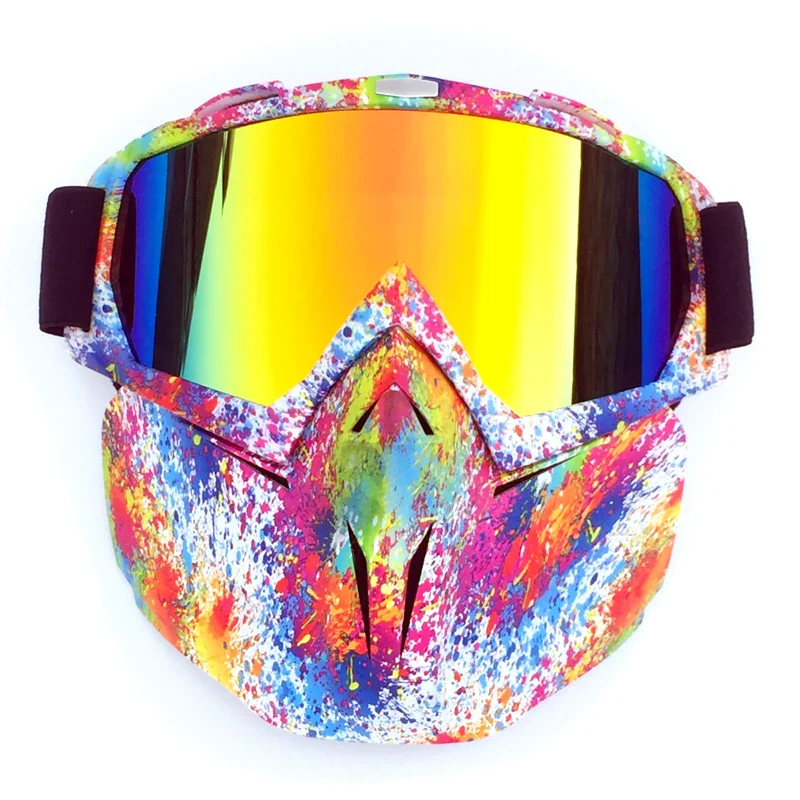 Windproof And Anti-Fog Removable Ski Mask Goggles