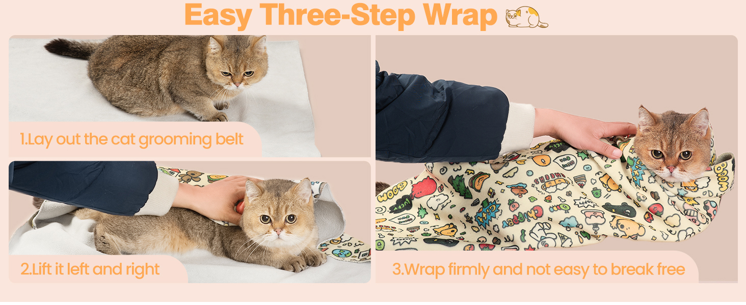 猫咪剪指甲固定器 猫咪美容吊床 宠物美容粘性约束布