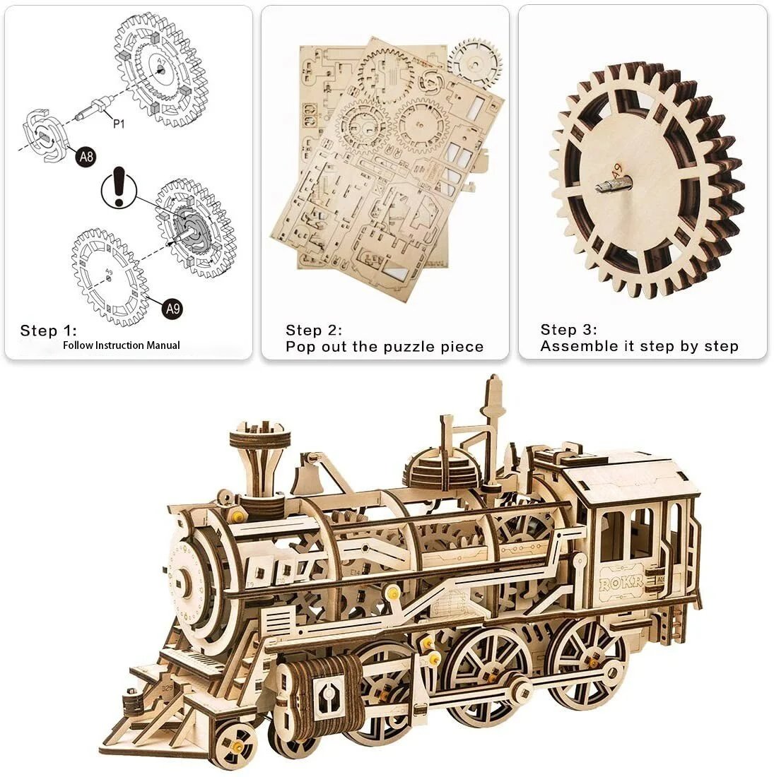 New Year 48% OFF - Super Wooden Mechanical Model Puzzle Set