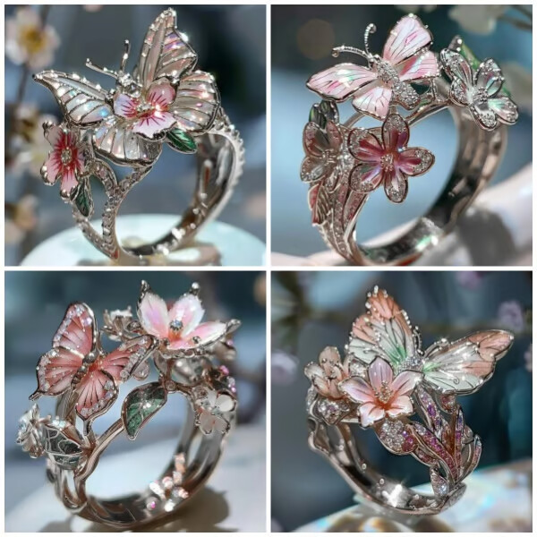 🌸Butterfly Flower Ring🌸