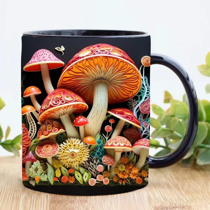 (🔥HOT SALE NOW 49% OFF) -3D Magic Mushrooms Mug