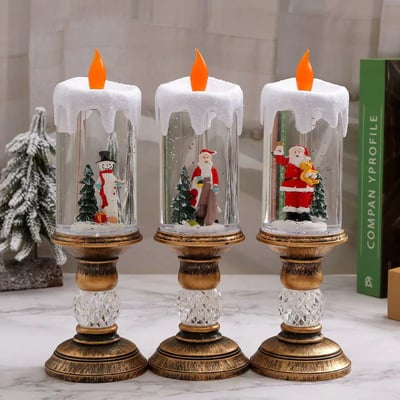 🎅🕯Christmas Flameless Globe Candle Light