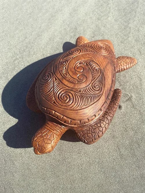 Hawaiian Turtle WoodCarving