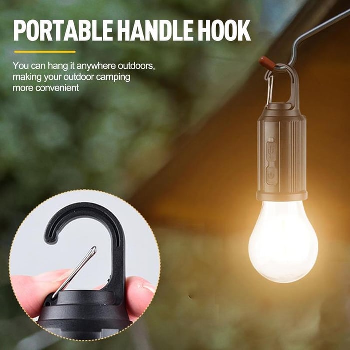 🔥Last Day 49% OFF🔥Solar Rechargeable Hooked Camping Light