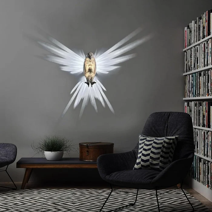 🔥 3D Bald Eagle & Owl LED Wall Light