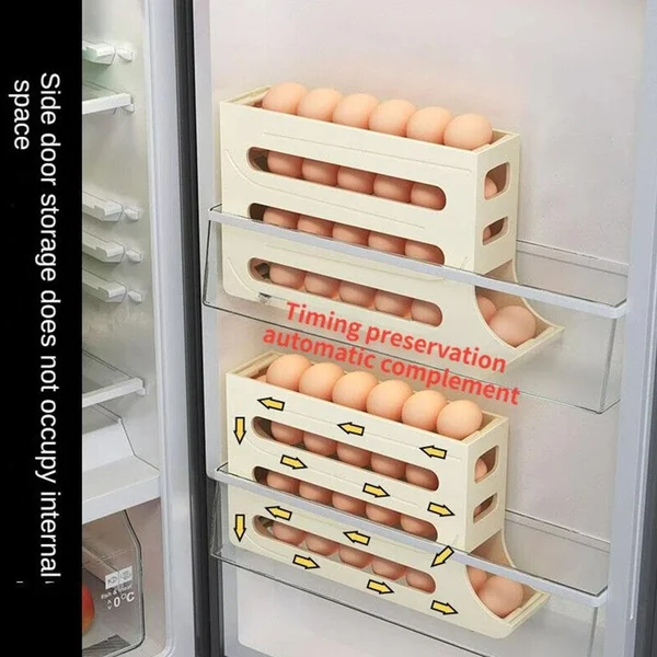⏰LAST DAY - 50% OFF👉2024 New 4-Layer Height Automatic Roll-Down Egg Dispenser