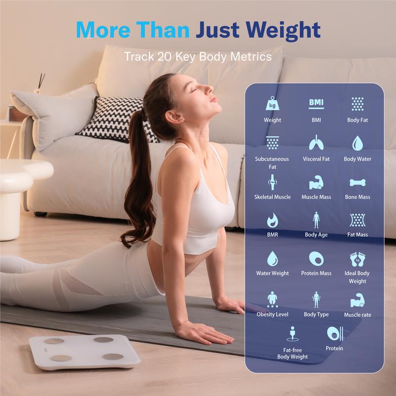 Smart Scale – 7-Color Glowing Body Composition Analyzer
