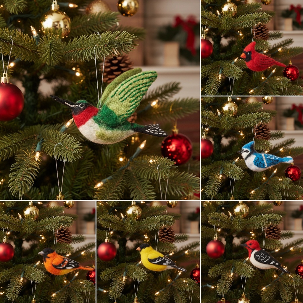 🔥LAST DAY 50% OFF - 🐦Handmade Felt Bird Ornaments Collection