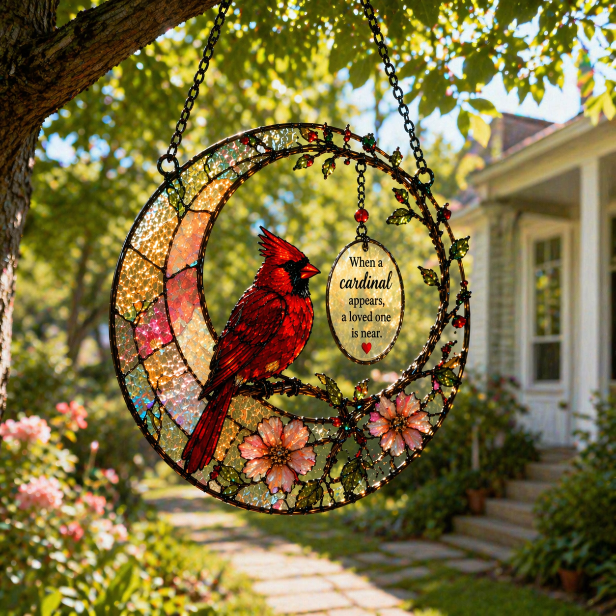 ❤️Cardinal Memorial Suncatcher