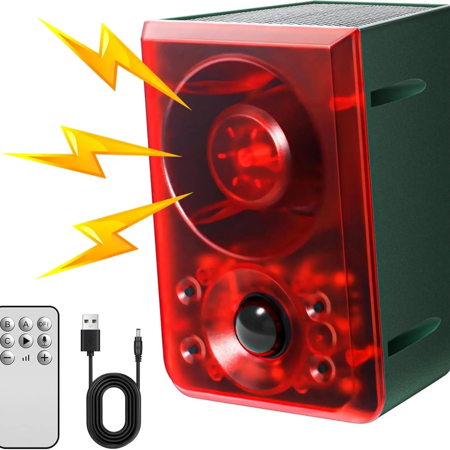 How to install solar motion detector animal alarm