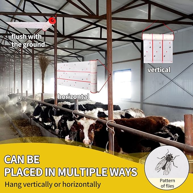 🏡🦟 Giant Sticky Fly Trap Roll