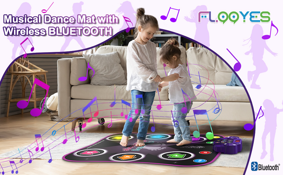 dance mat for kids ages 4-8 6 year old girl christmas gifts
