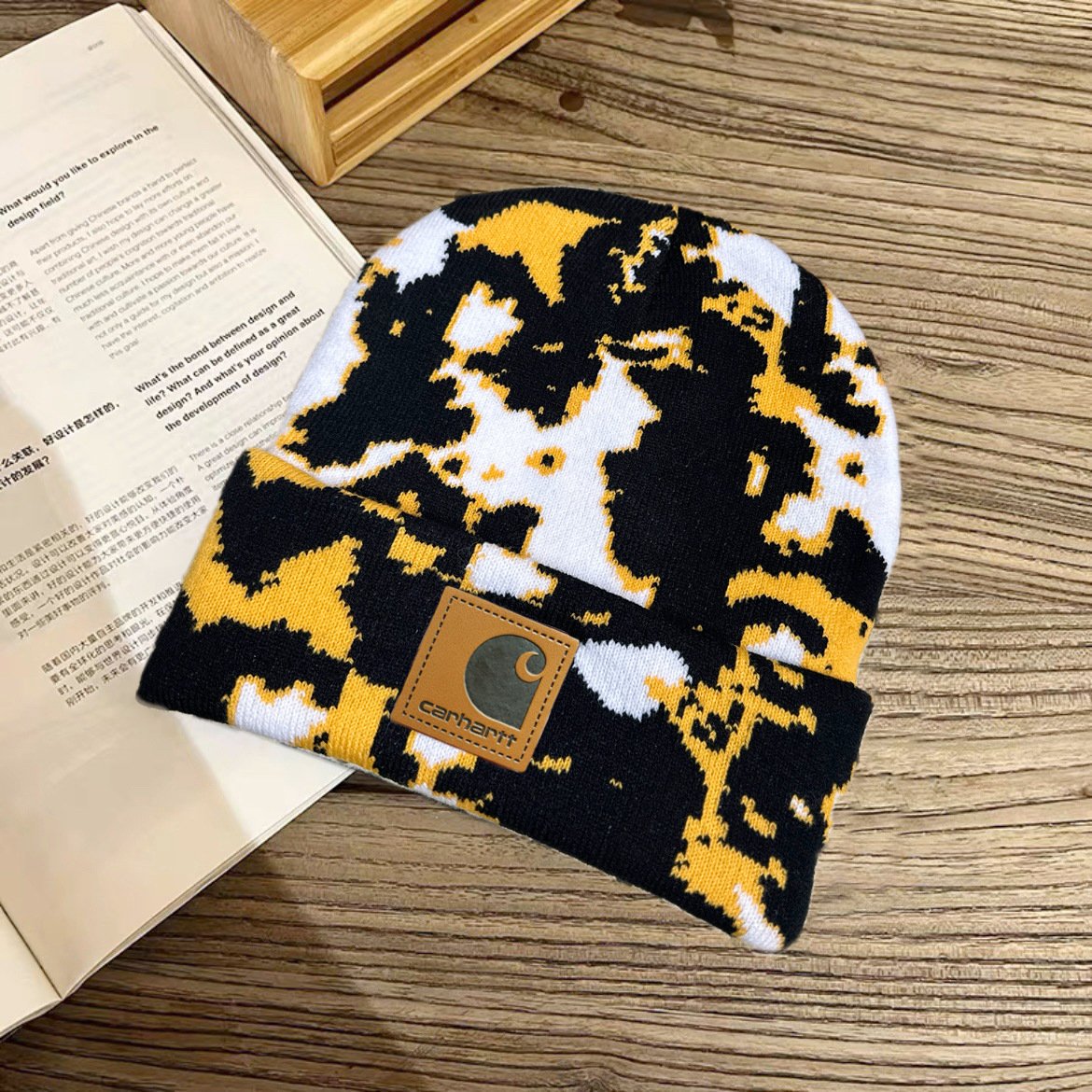 💖Vintage Cow Print Wool Hat