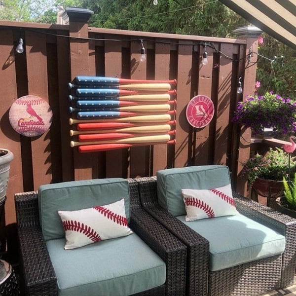 ❤️Handmade Baseball Bats American Flag