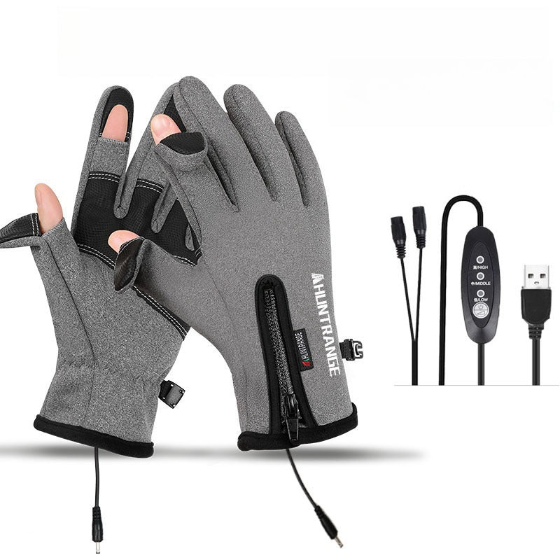 Three-Level Adjustable Heated Gloves, Windproof And Waterproof.