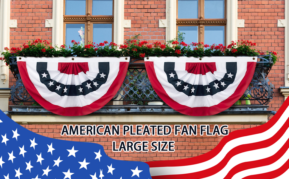 American Pleated Fan Flag
