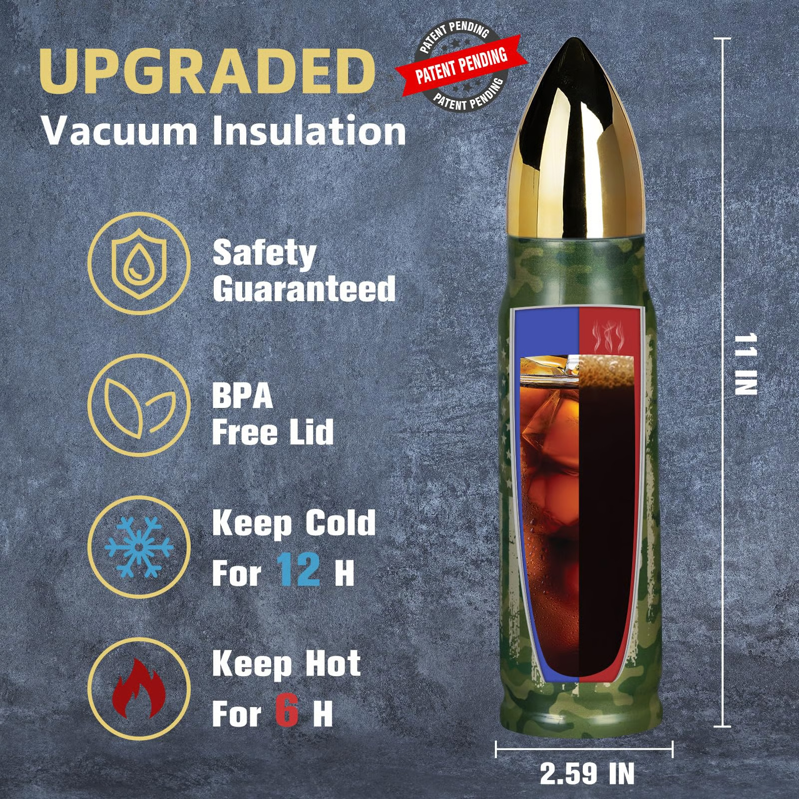 17oz Bullet Thermos Cup